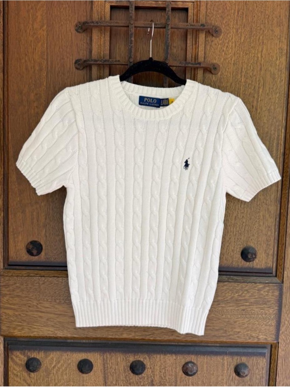 Ralph Lauren off white cable knit sweater Size XS